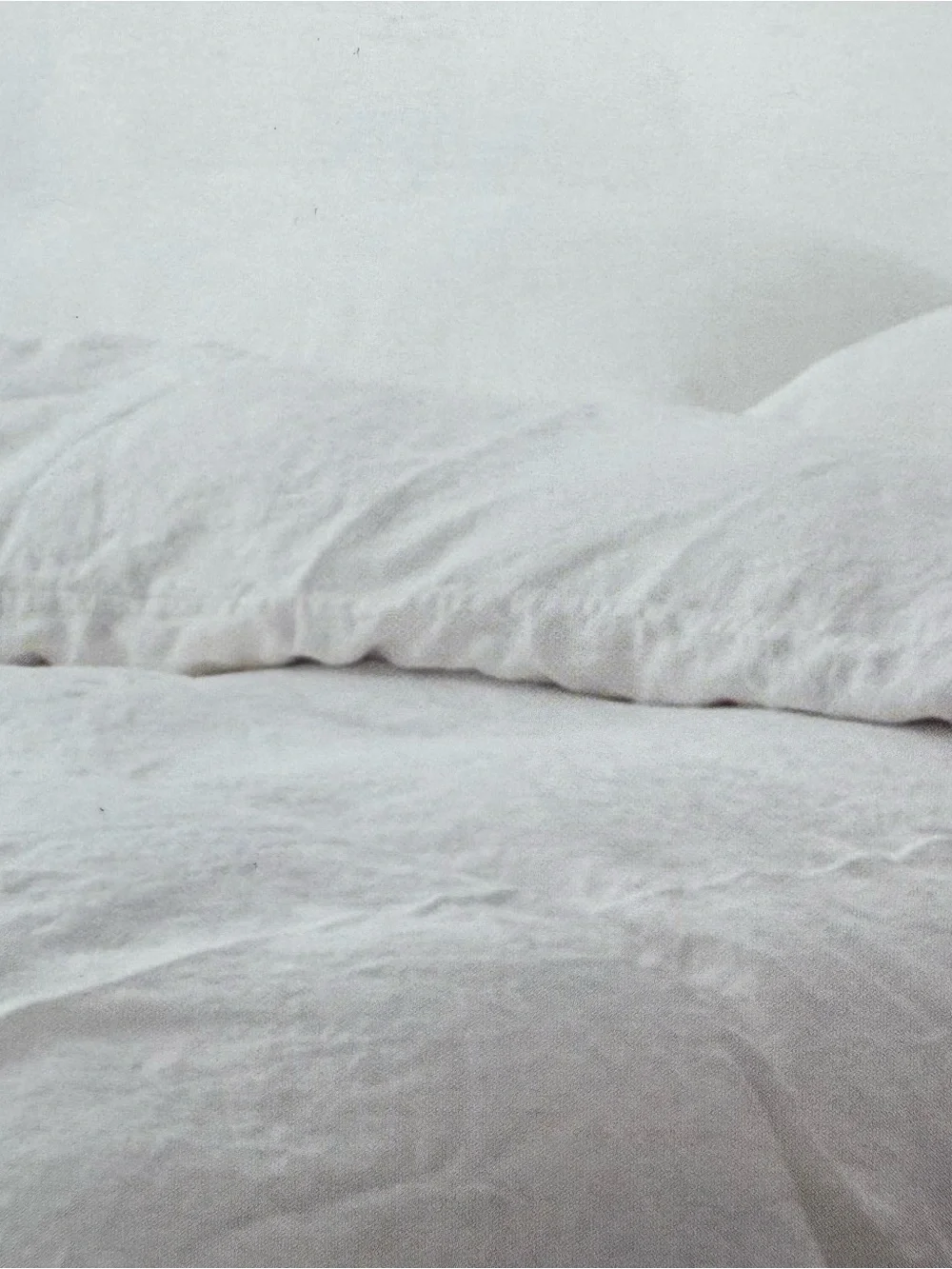 3pc Brooks Brothers White Linen Cotton Blend KING Duvet Sham Set Comfort NEW